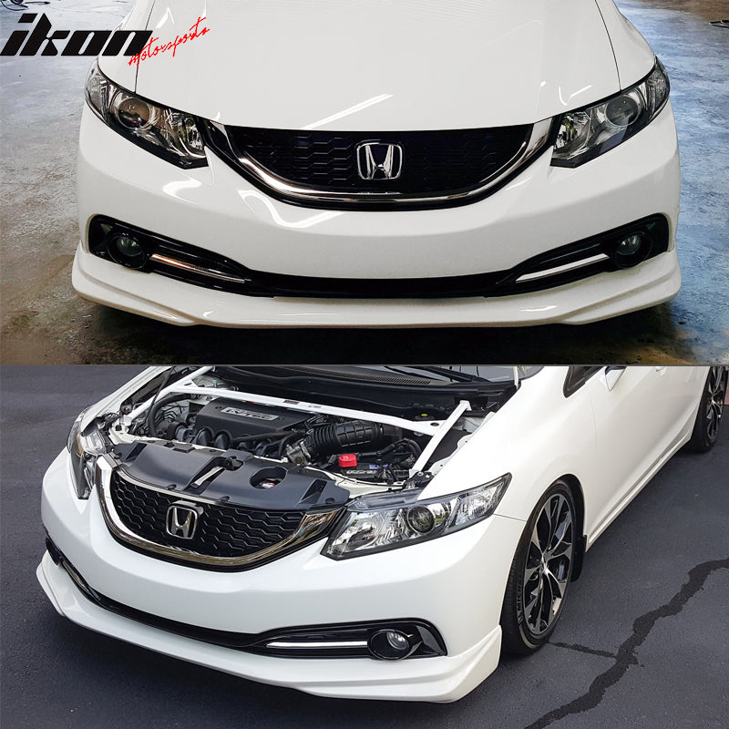 2013-2015 Honda Civic Sedan 4DR Front Bumper Lip Chin Spoiler PU