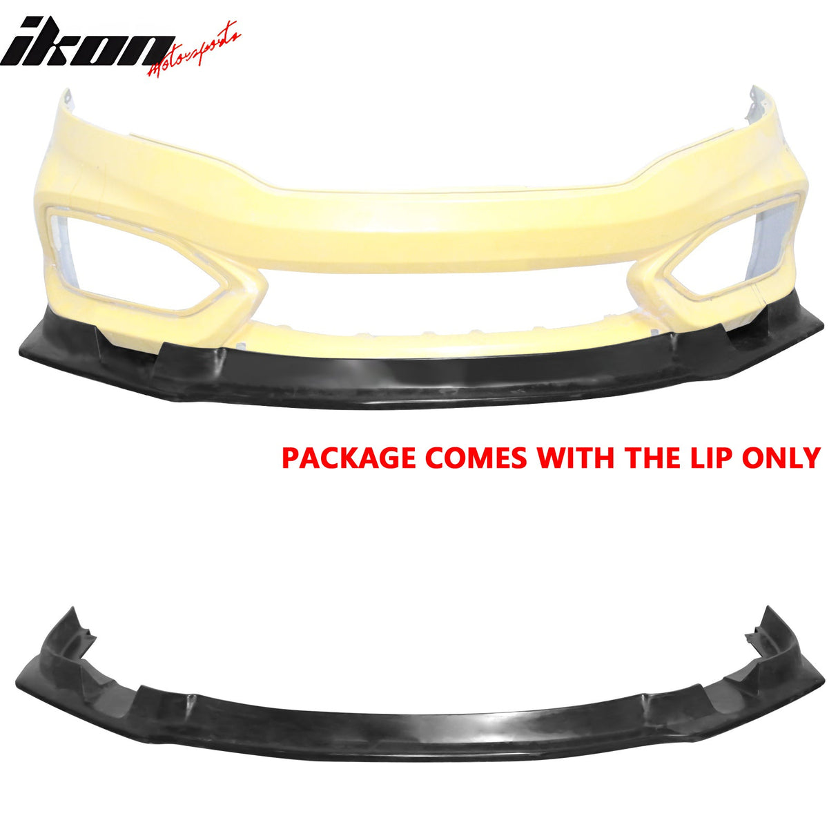 2014-2015 Honda Civic Coupe IKFM Style Front Bumper Lip Spoiler PU