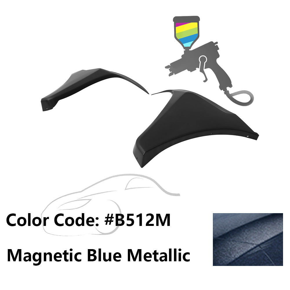 2016-2018 Honda Civic HF-P Style Painted Front Bumper Lip Splitters