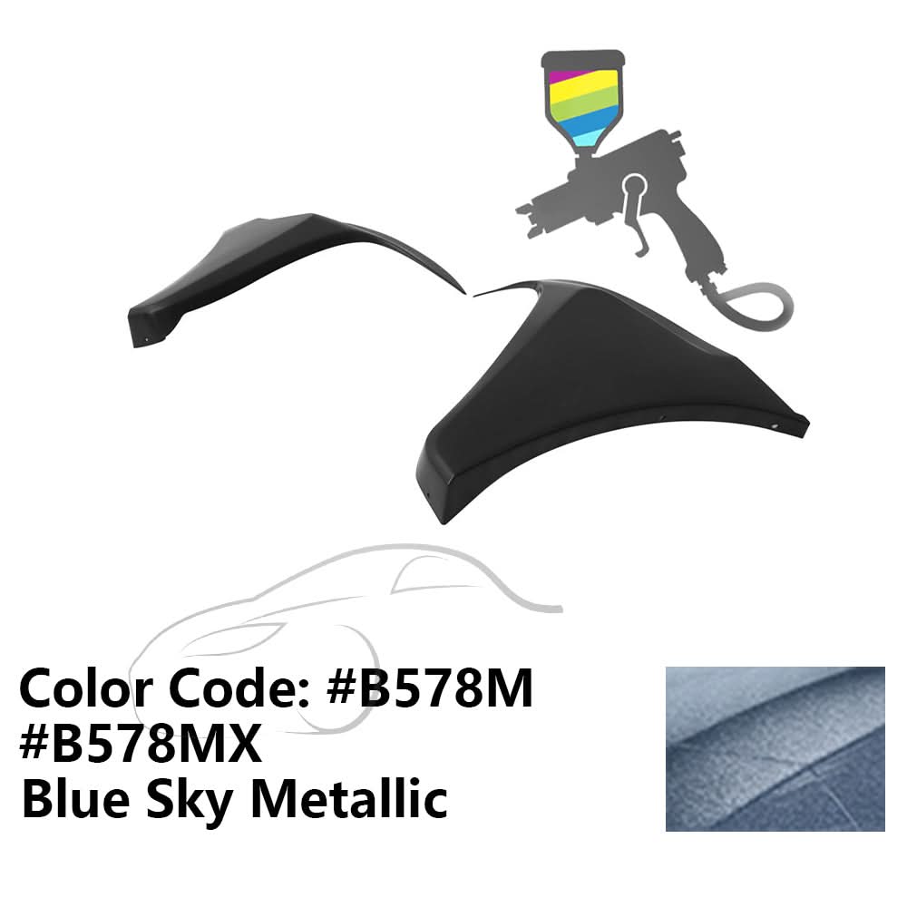 2016-2018 Honda Civic HF-P Style Painted Front Bumper Lip Splitters