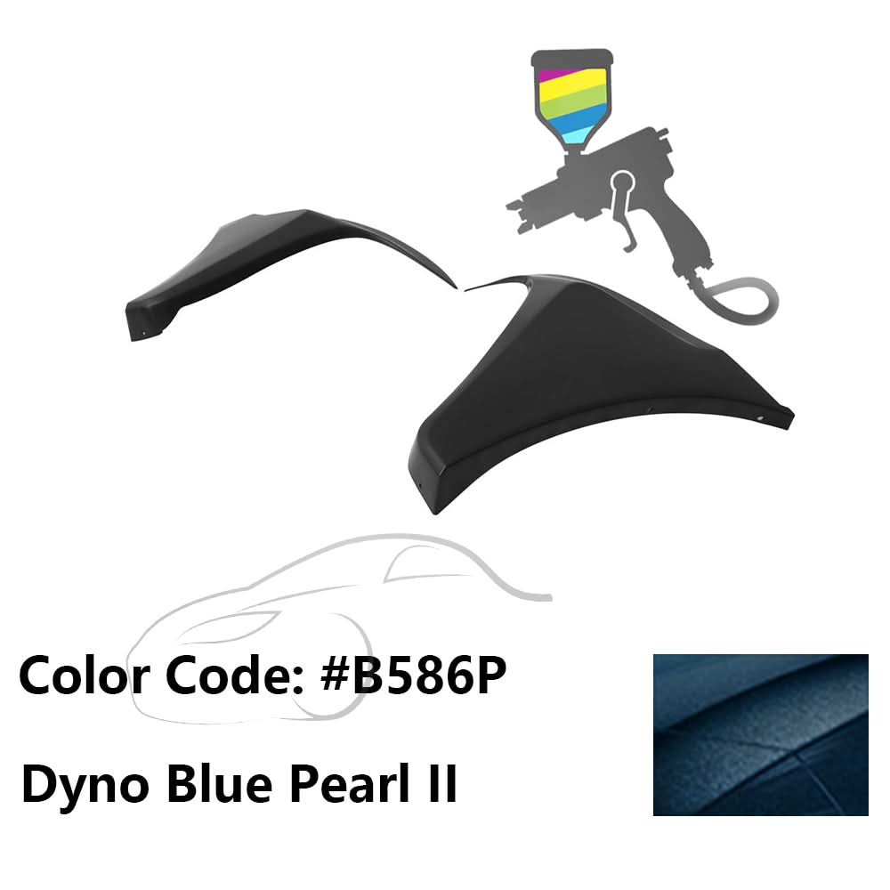 2016-2018 Honda Civic HF-P Style Painted Front Bumper Lip Splitters