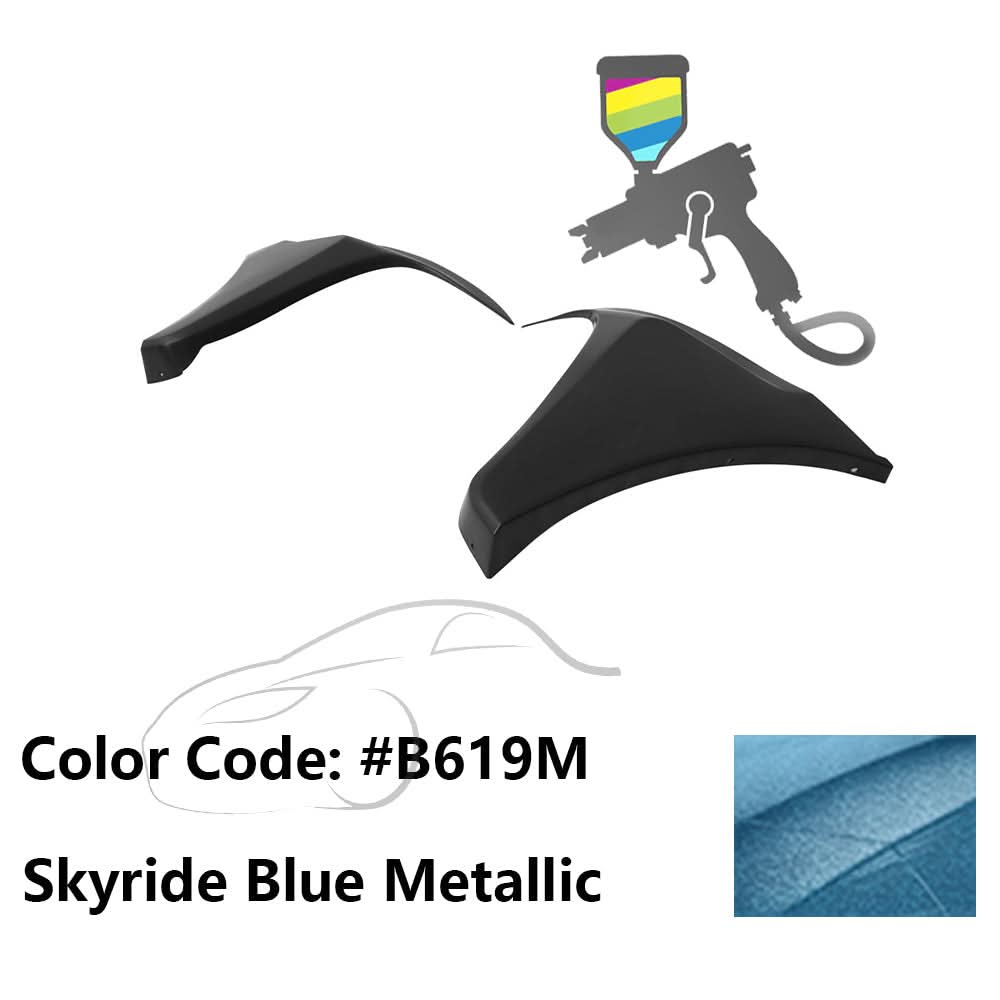 2016-2018 Honda Civic HF-P Style Painted Front Bumper Lip Splitters