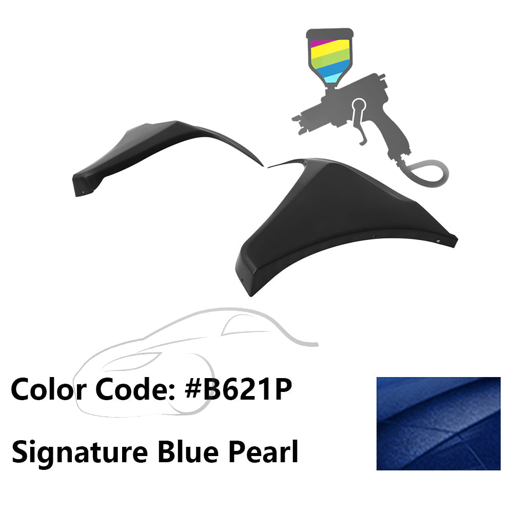 2016-2018 Honda Civic HF-P Style Painted Front Bumper Lip Splitters