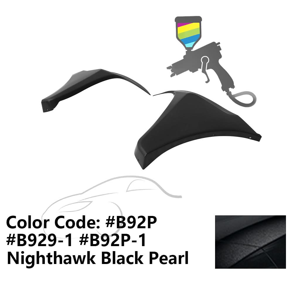 2016-2018 Honda Civic HF-P Style Painted Front Bumper Lip Splitters