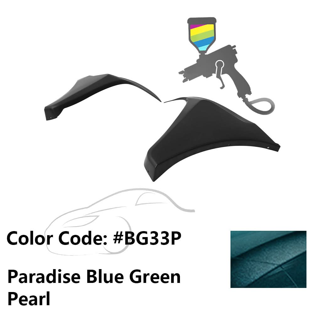 2016-2018 Honda Civic HF-P Style Painted Front Bumper Lip Splitters