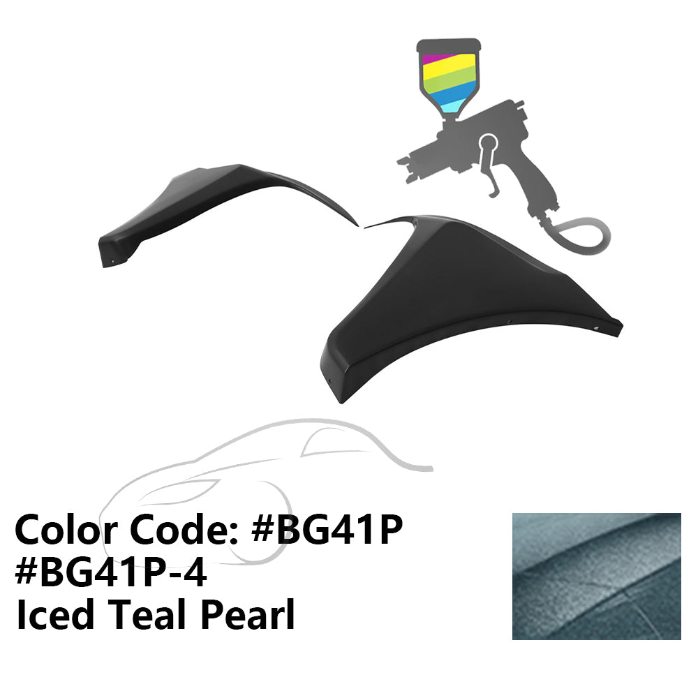 2016-2018 Honda Civic HF-P Style Painted Front Bumper Lip Splitters