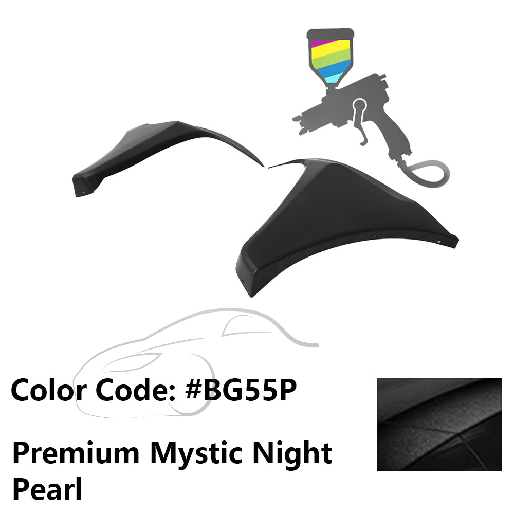 2016-2018 Honda Civic HF-P Style Painted Front Bumper Lip Splitters