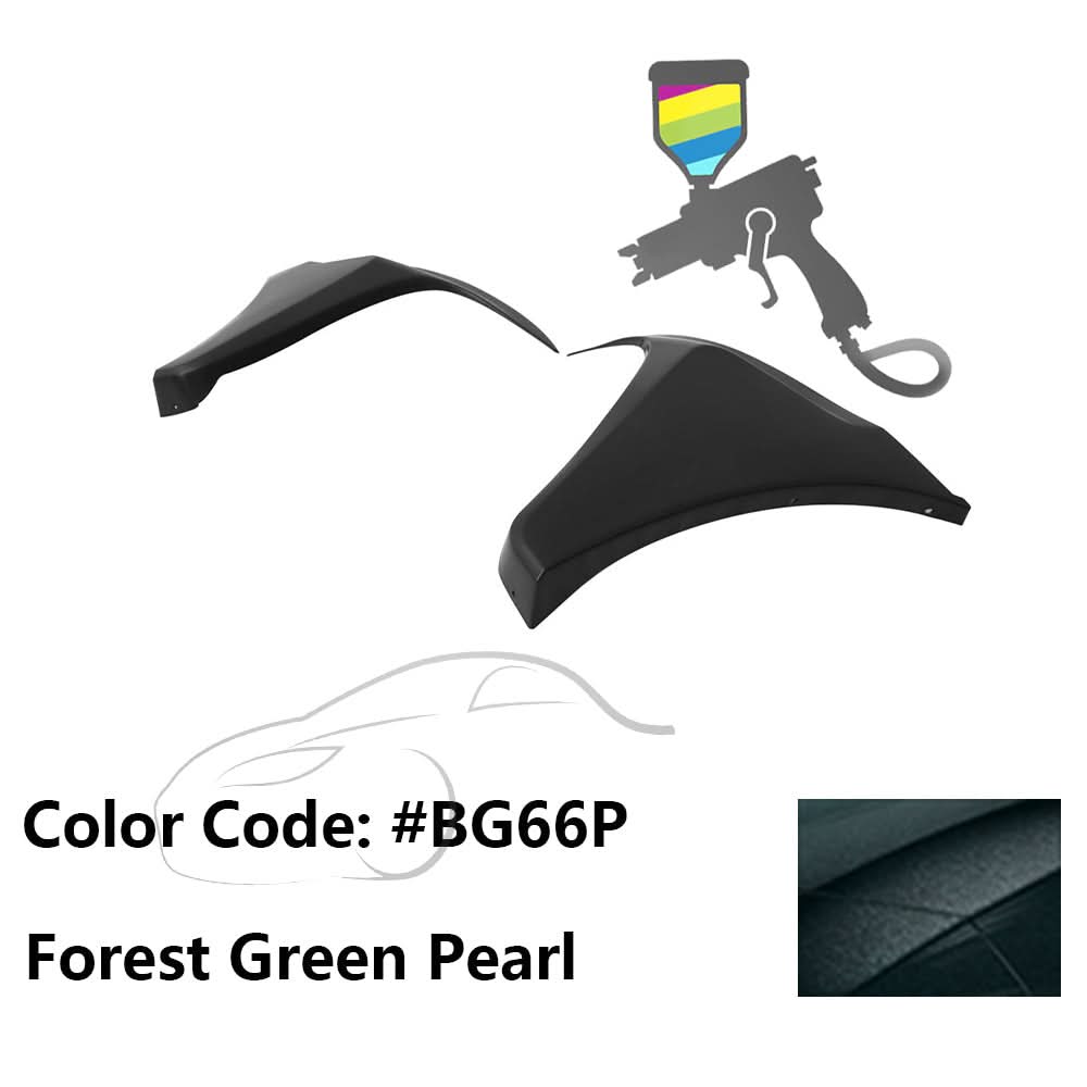 2016-2018 Honda Civic HF-P Style Painted Front Bumper Lip Splitters