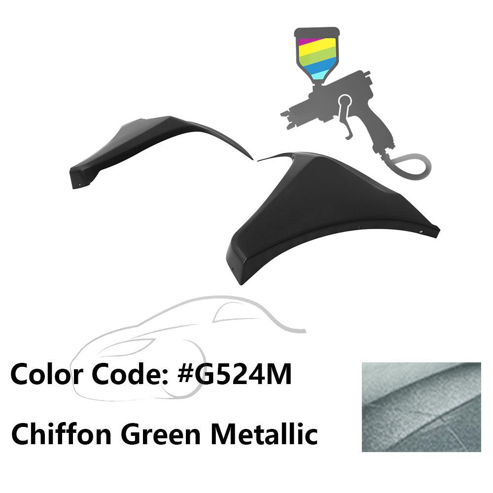 2016-2018 Honda Civic HF-P Style Painted Front Bumper Lip Splitters