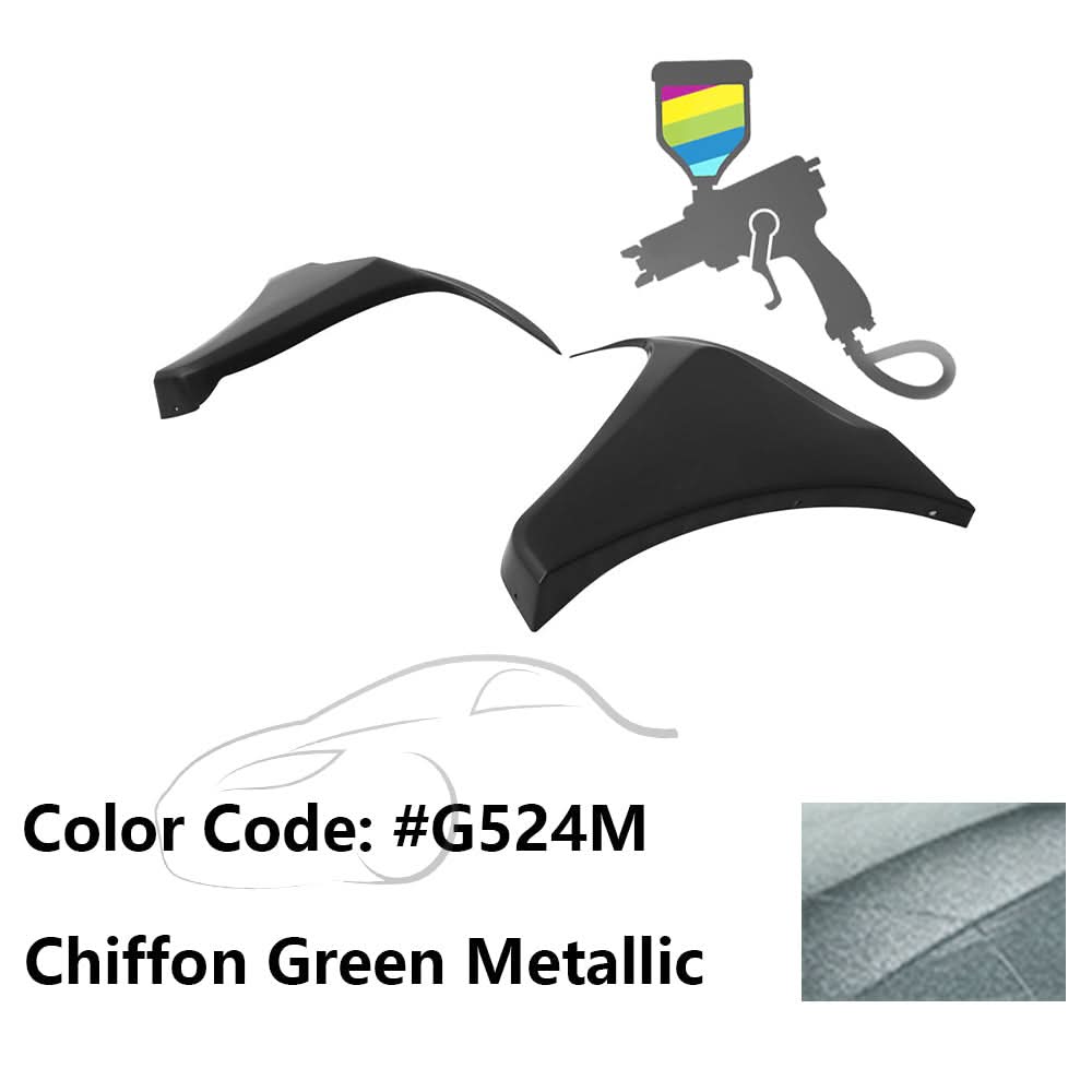 2016-2018 Honda Civic HF-P Style Painted Front Bumper Lip Splitters