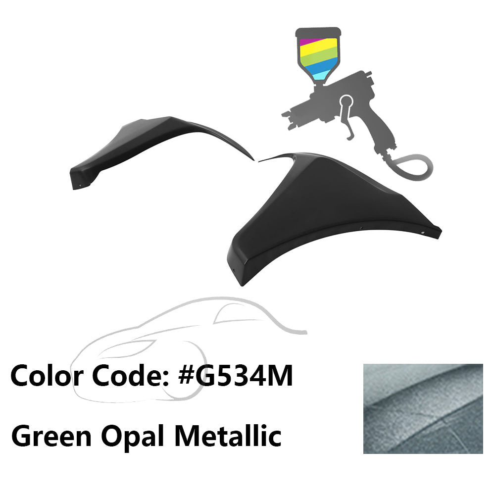 2016-2018 Honda Civic HF-P Style Painted Front Bumper Lip Splitters