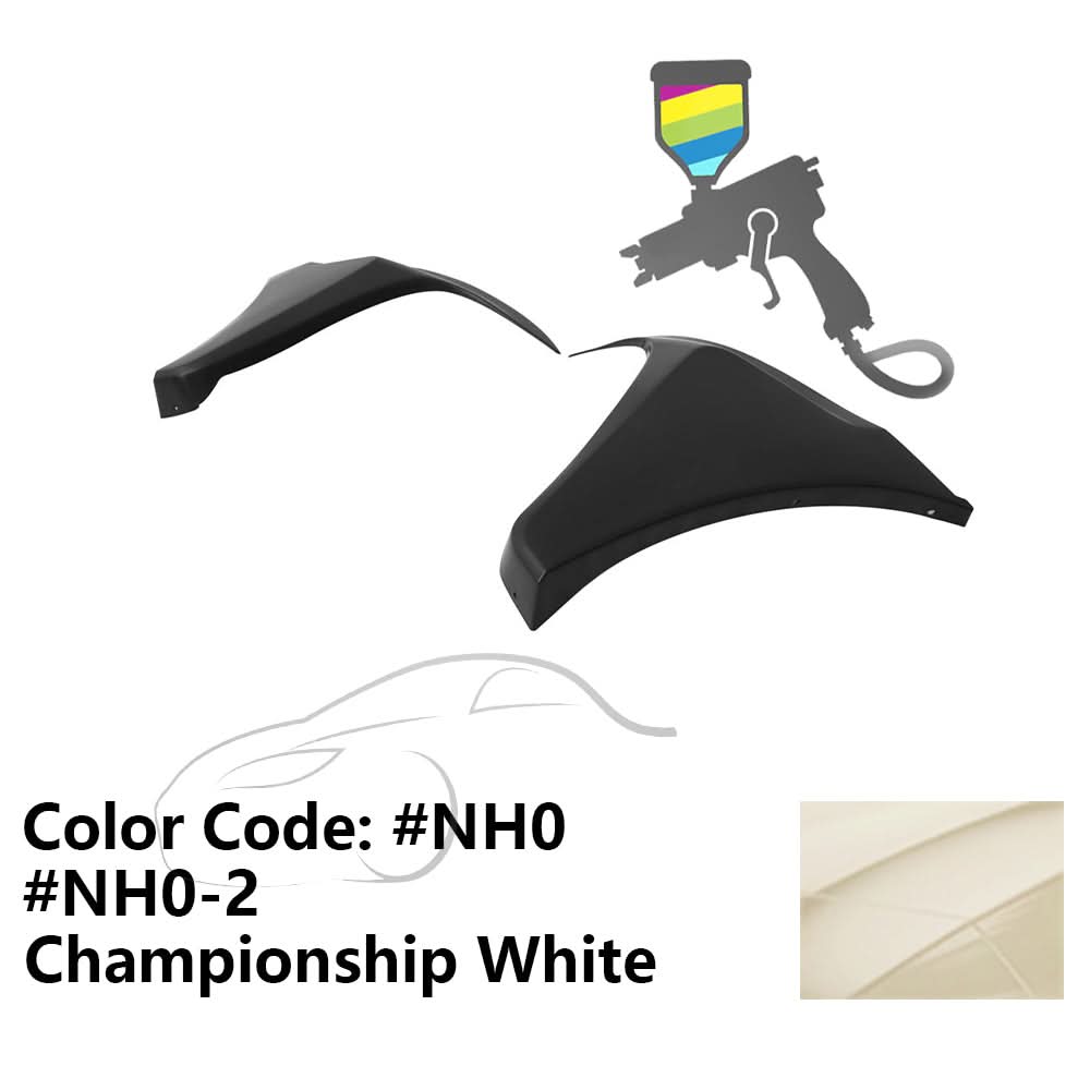 2016-2018 Honda Civic HF-P Style Painted Front Bumper Lip Splitters