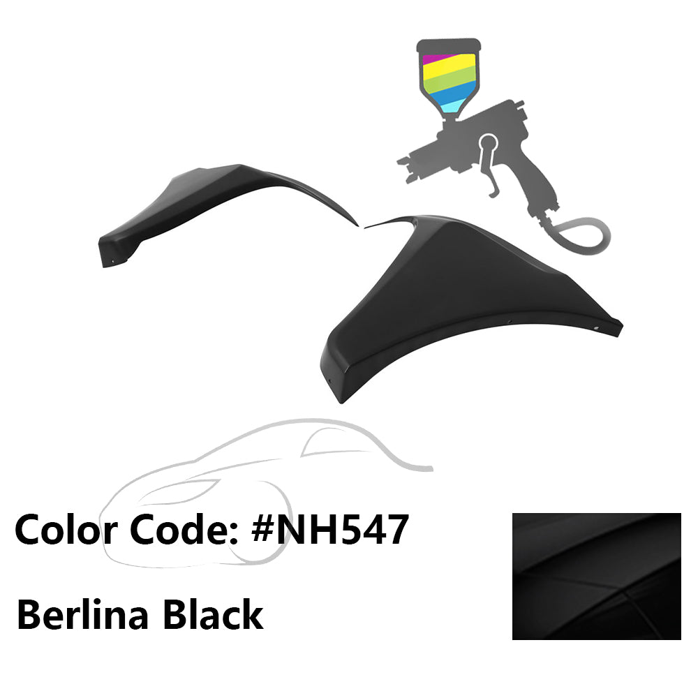 2016-2018 Honda Civic HF-P Style Painted Front Bumper Lip Splitters