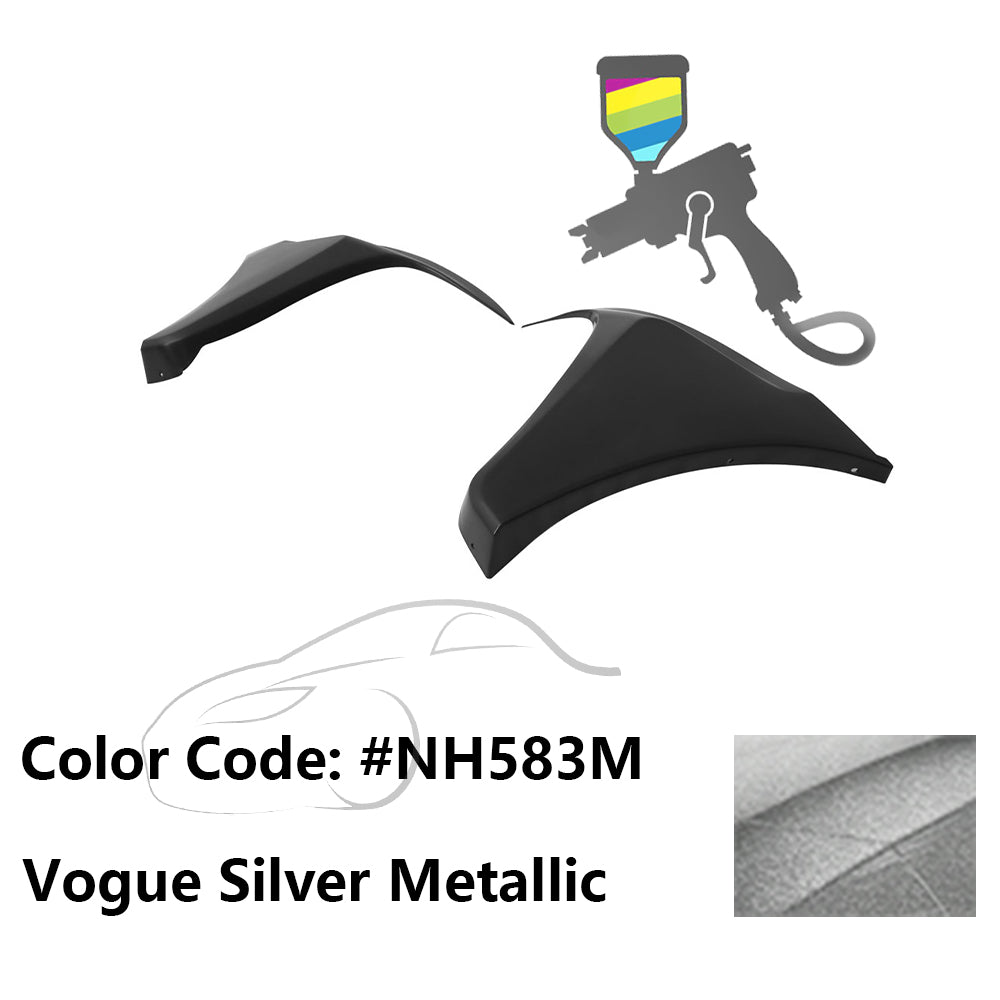 2016-2018 Honda Civic HF-P Style Painted Front Bumper Lip Splitters