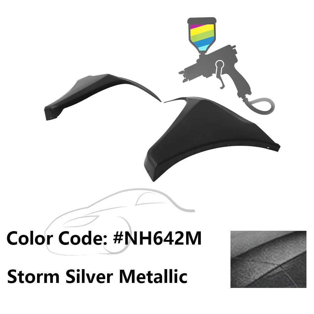 2016-2018 Honda Civic HF-P Style Painted Front Bumper Lip Splitters