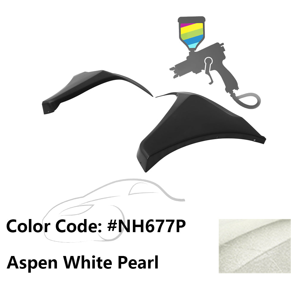 2016-2018 Honda Civic HF-P Style Painted Front Bumper Lip Splitters