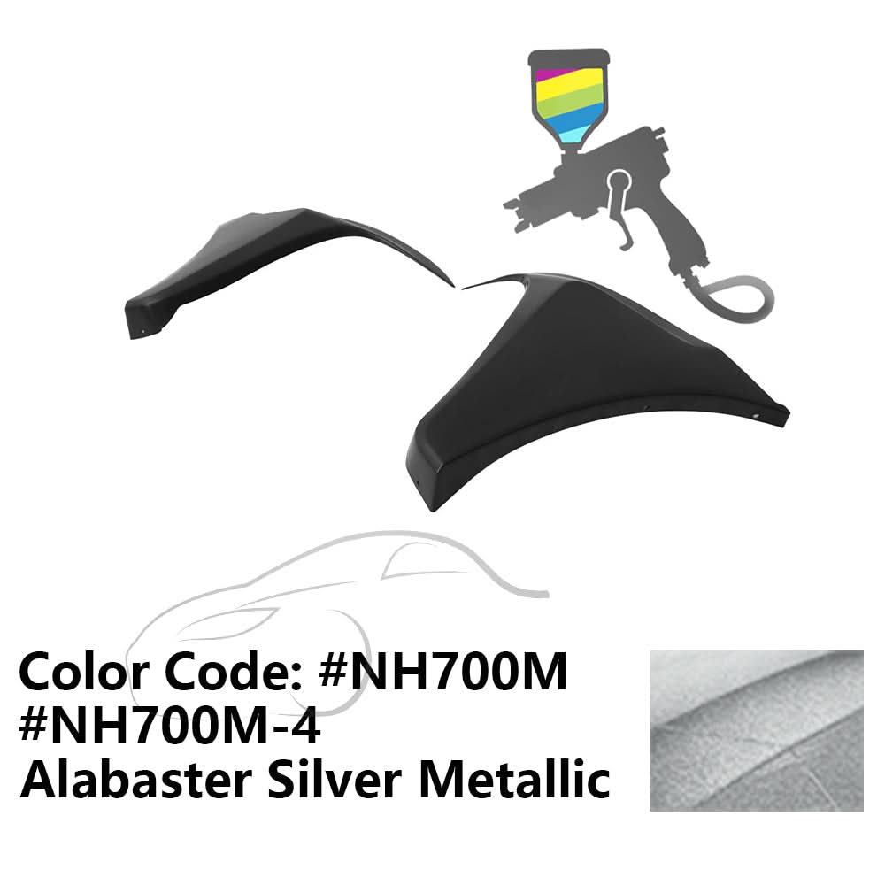 2016-2018 Honda Civic HF-P Style Painted Front Bumper Lip Splitters