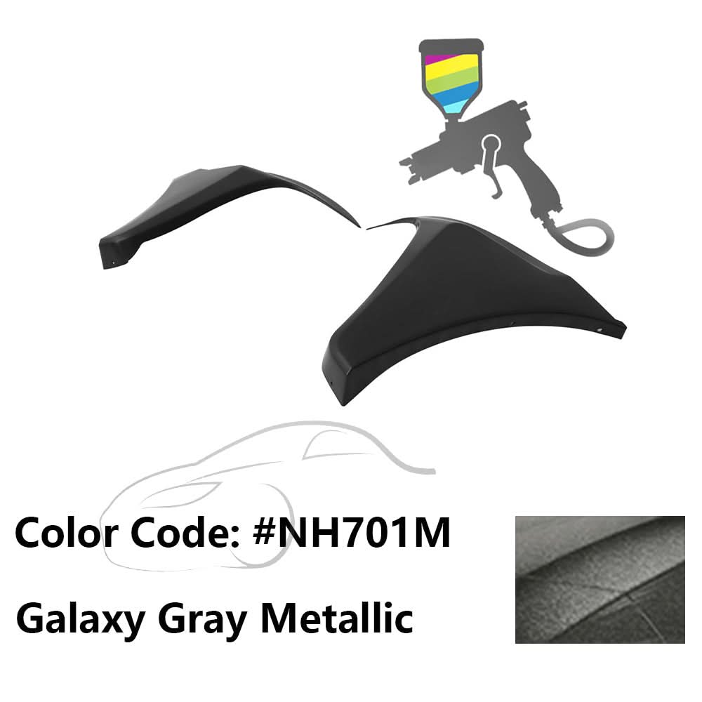 2016-2018 Honda Civic HF-P Style Painted Front Bumper Lip Splitters