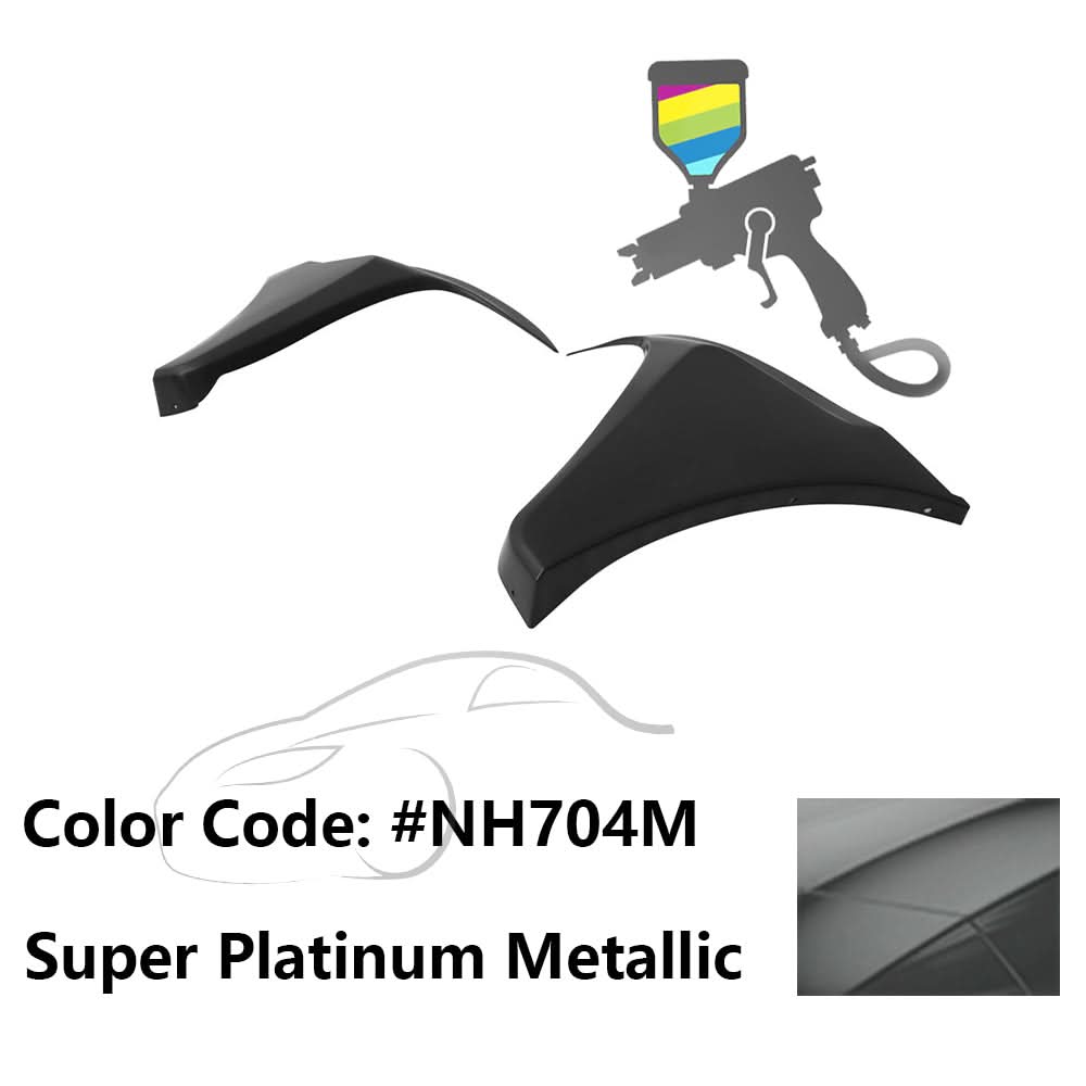 2016-2018 Honda Civic HF-P Style Painted Front Bumper Lip Splitters