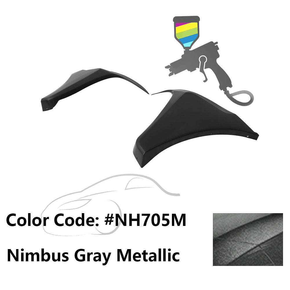 2016-2018 Honda Civic HF-P Style Painted Front Bumper Lip Splitters