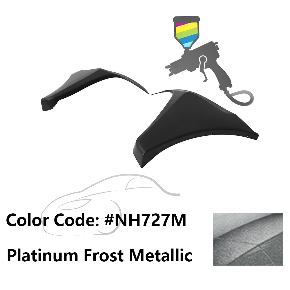 2016-2018 Honda Civic HF-P Style Painted Front Bumper Lip Splitters