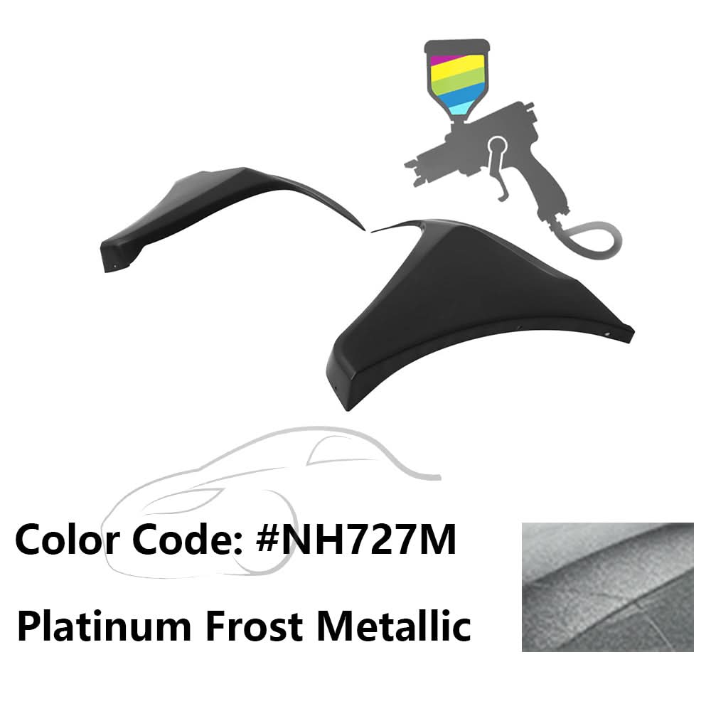 2016-2018 Honda Civic HF-P Style Painted Front Bumper Lip Splitters