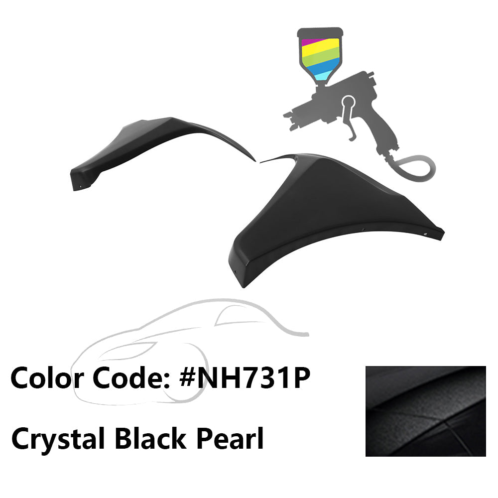 2016-2018 Honda Civic HF-P Style Painted Front Bumper Lip Splitters