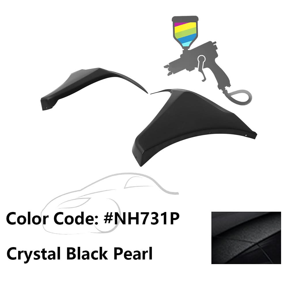 2016-2018 Honda Civic HF-P Style Painted Front Bumper Lip Splitters