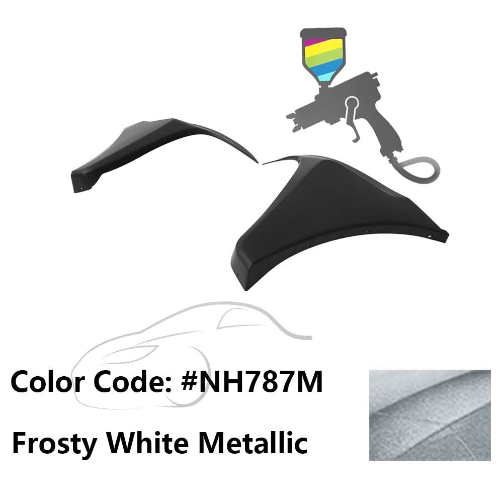 2016-2018 Honda Civic HF-P Style Painted Front Bumper Lip Splitters