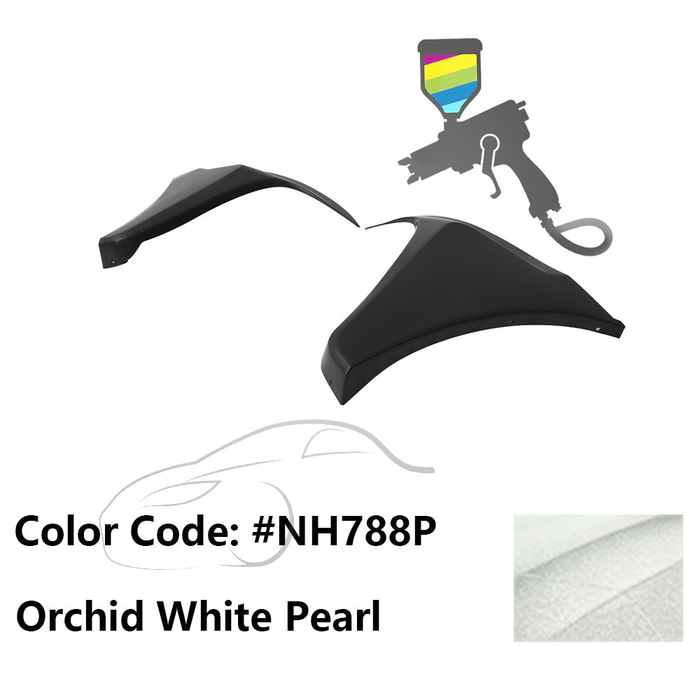 2016-2018 Honda Civic HF-P Style Painted Front Bumper Lip Splitters