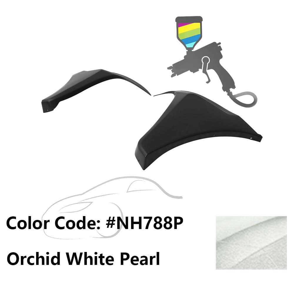 2016-2018 Honda Civic HF-P Style Painted Front Bumper Lip Splitters