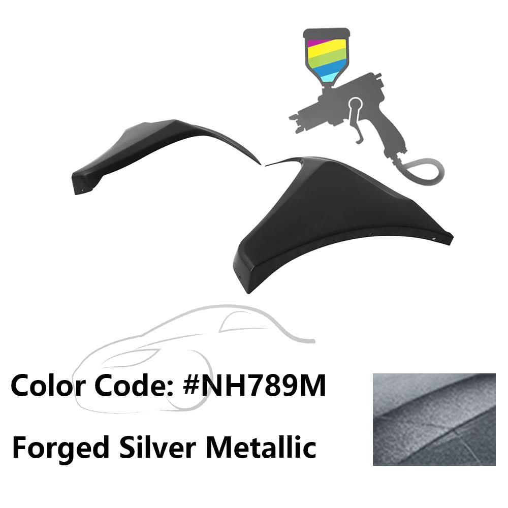 2016-2018 Honda Civic HF-P Style Painted Front Bumper Lip Splitters