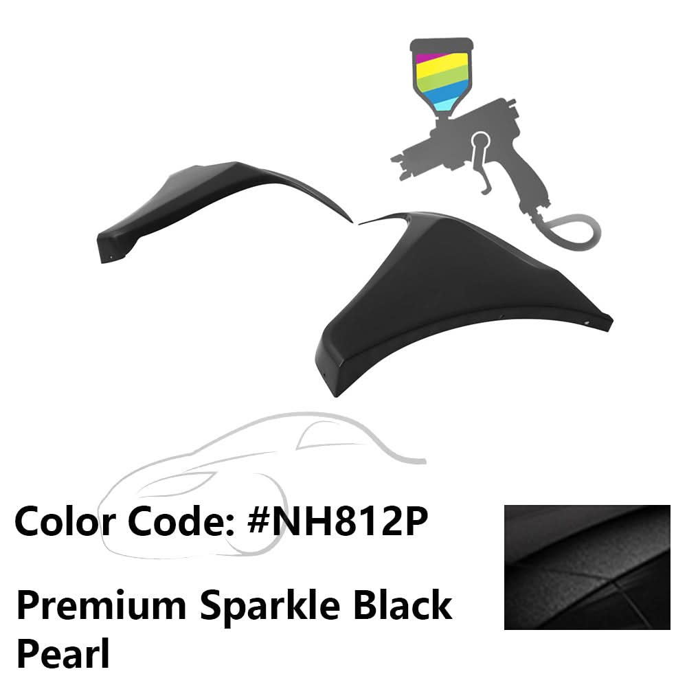 2016-2018 Honda Civic HF-P Style Painted Front Bumper Lip Splitters