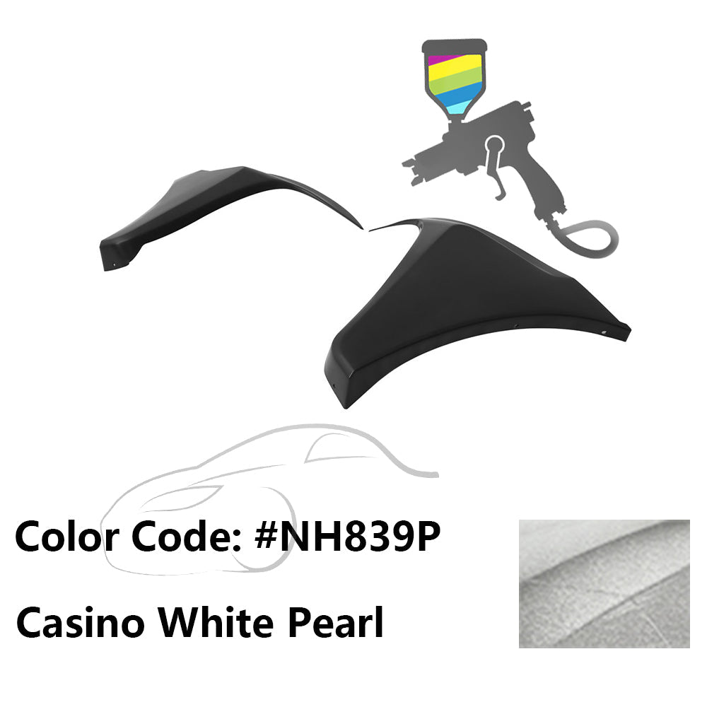 2016-2018 Honda Civic HF-P Style Painted Front Bumper Lip Splitters