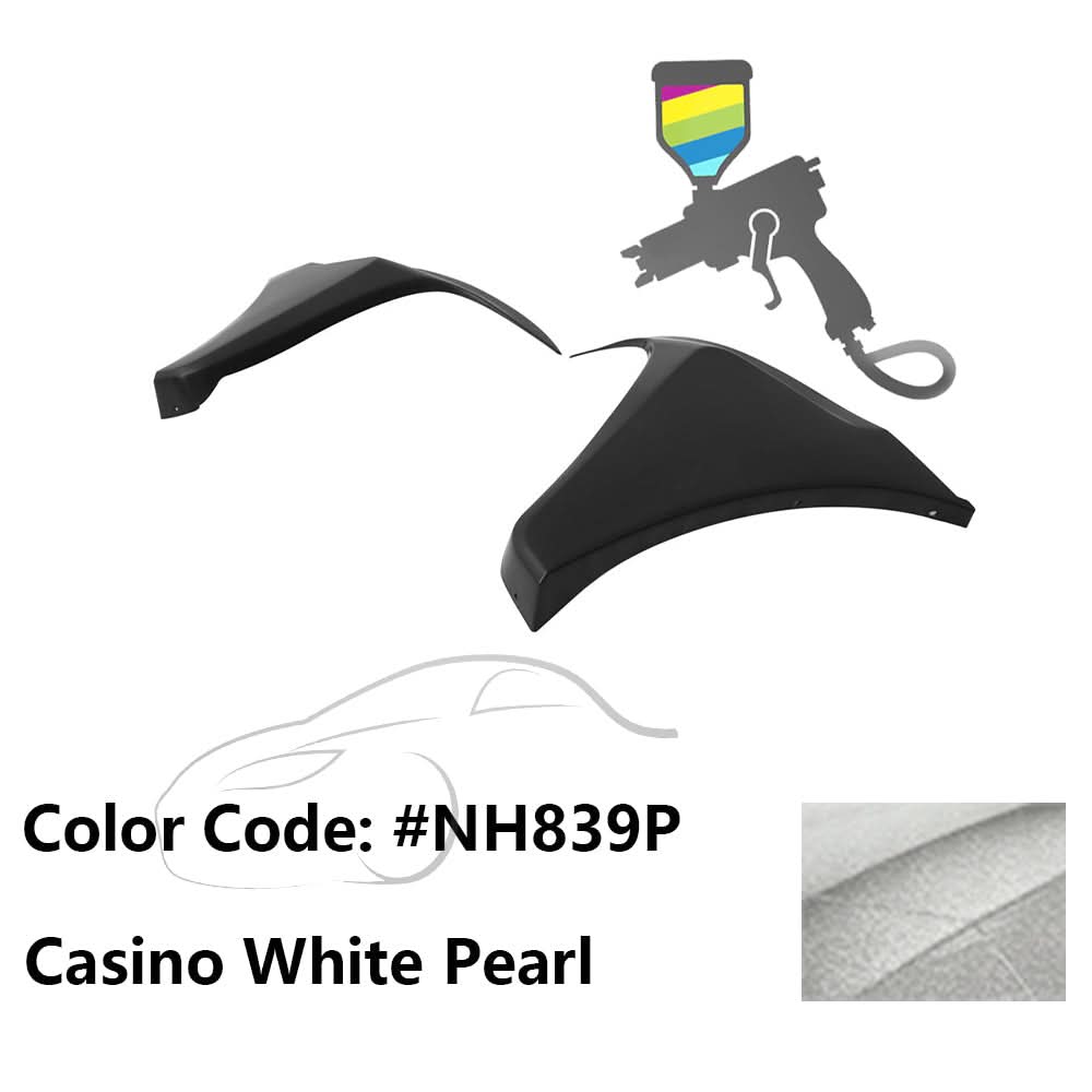 2016-2018 Honda Civic HF-P Style Painted Front Bumper Lip Splitters