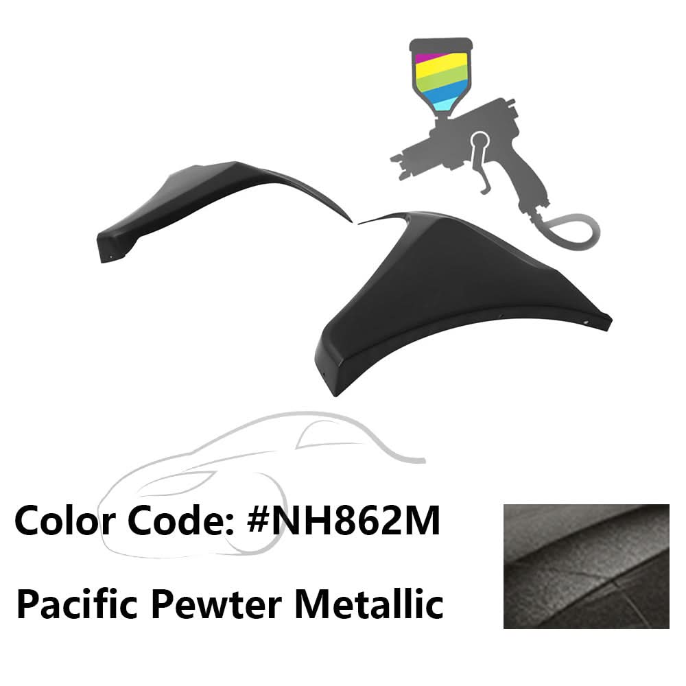 2016-2018 Honda Civic HF-P Style Painted Front Bumper Lip Splitters