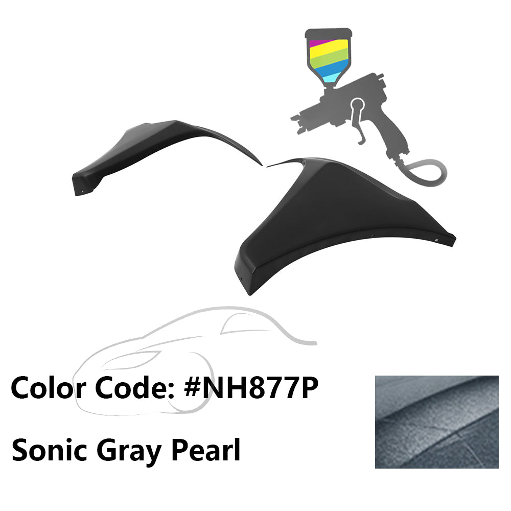 2016-2018 Honda Civic HF-P Style Painted Front Bumper Lip Splitters