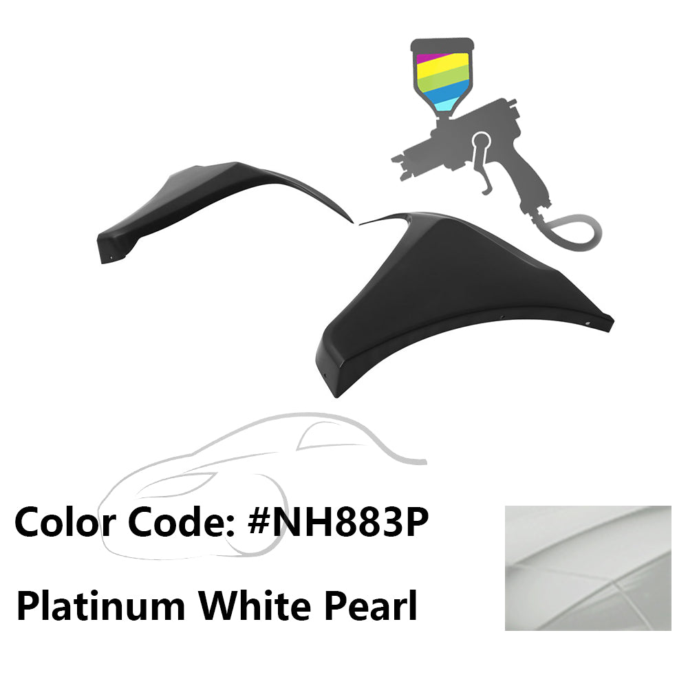 2016-2018 Honda Civic HF-P Style Painted Front Bumper Lip Splitters