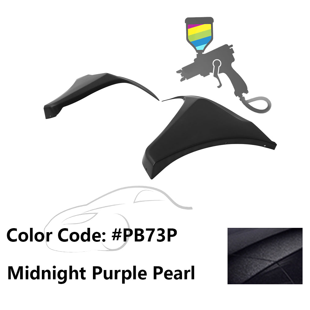 2016-2018 Honda Civic HF-P Style Painted Front Bumper Lip Splitters