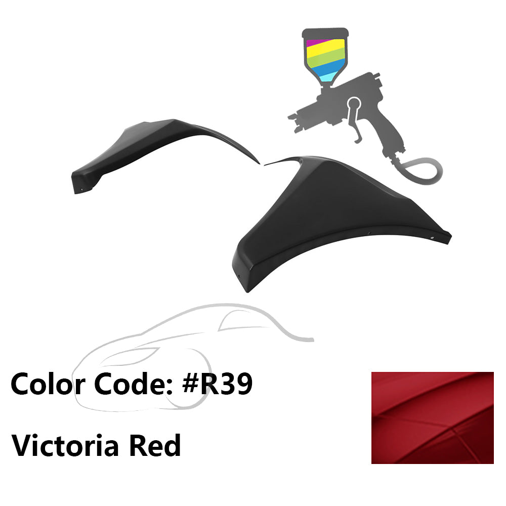 2016-2018 Honda Civic HF-P Style Painted Front Bumper Lip Splitters