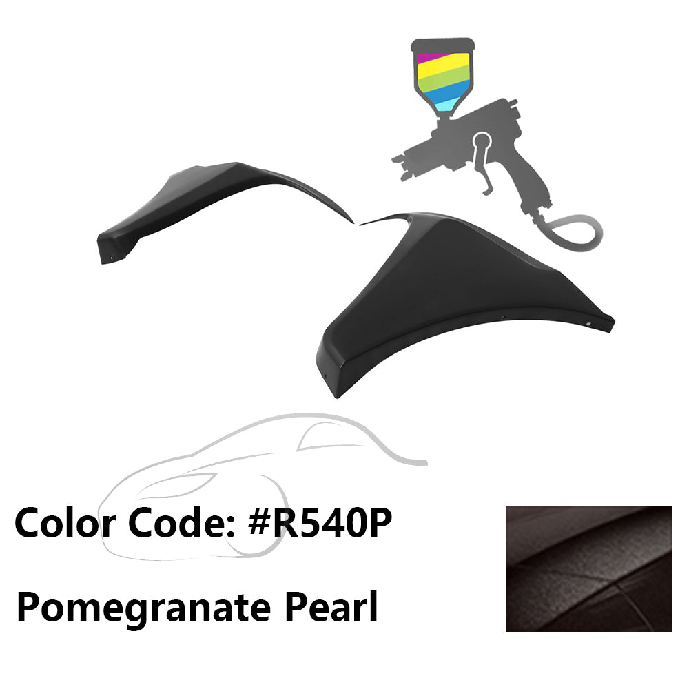 2016-2018 Honda Civic HF-P Style Painted Front Bumper Lip Splitters