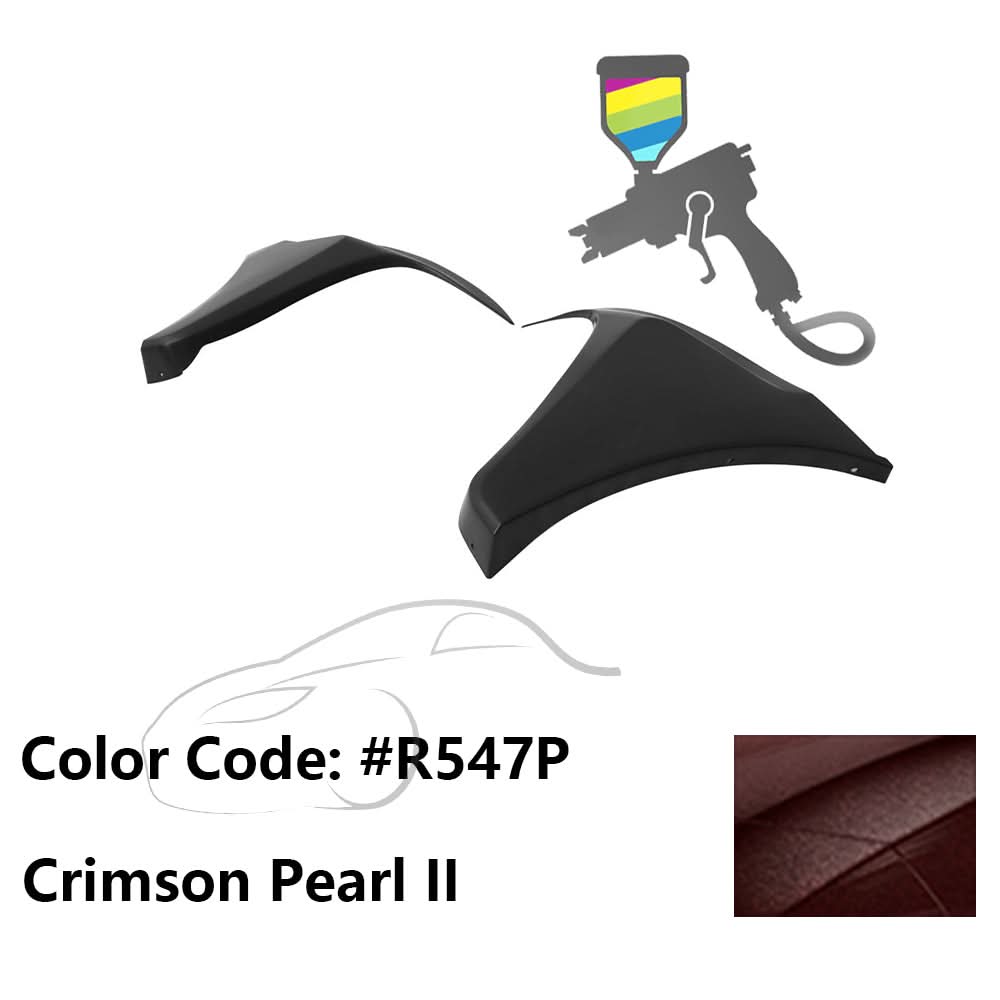 2016-2018 Honda Civic HF-P Style Painted Front Bumper Lip Splitters