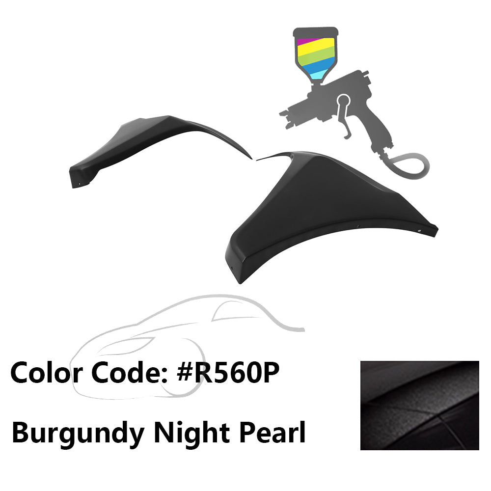 2016-2018 Honda Civic HF-P Style Painted Front Bumper Lip Splitters