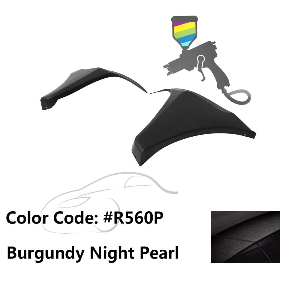 2016-2018 Honda Civic HF-P Style Painted Front Bumper Lip Splitters