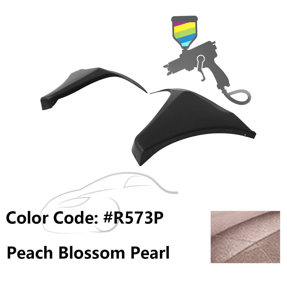 2016-2018 Honda Civic HF-P Style Painted Front Bumper Lip Splitters