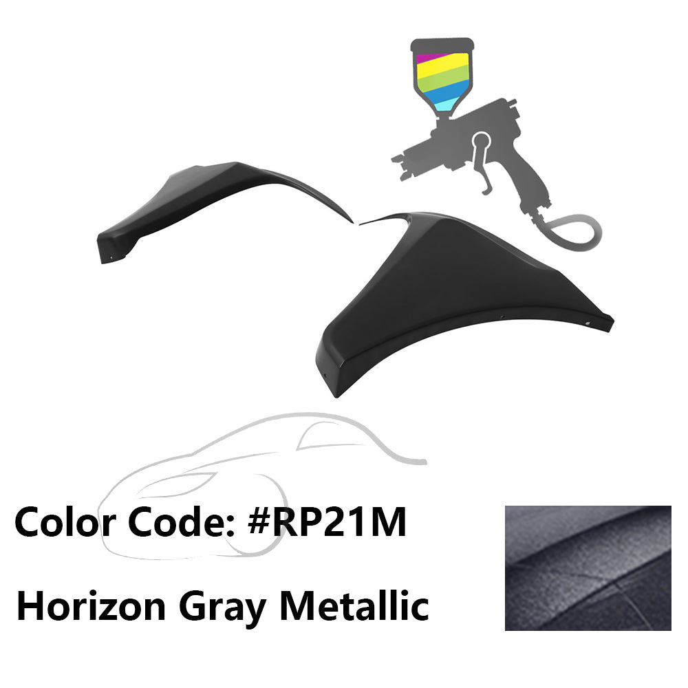 2016-2018 Honda Civic HF-P Style Painted Front Bumper Lip Splitters