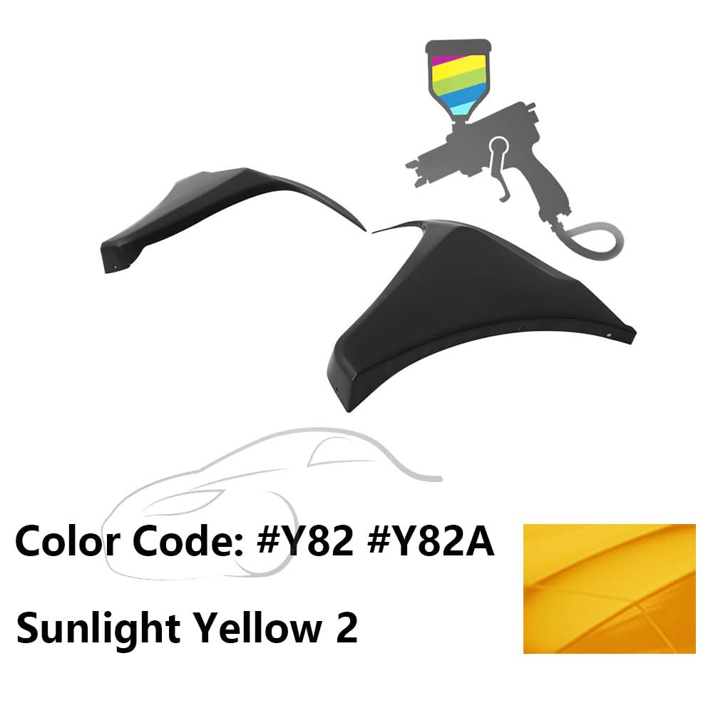 2016-2018 Honda Civic HF-P Style Painted Front Bumper Lip Splitters