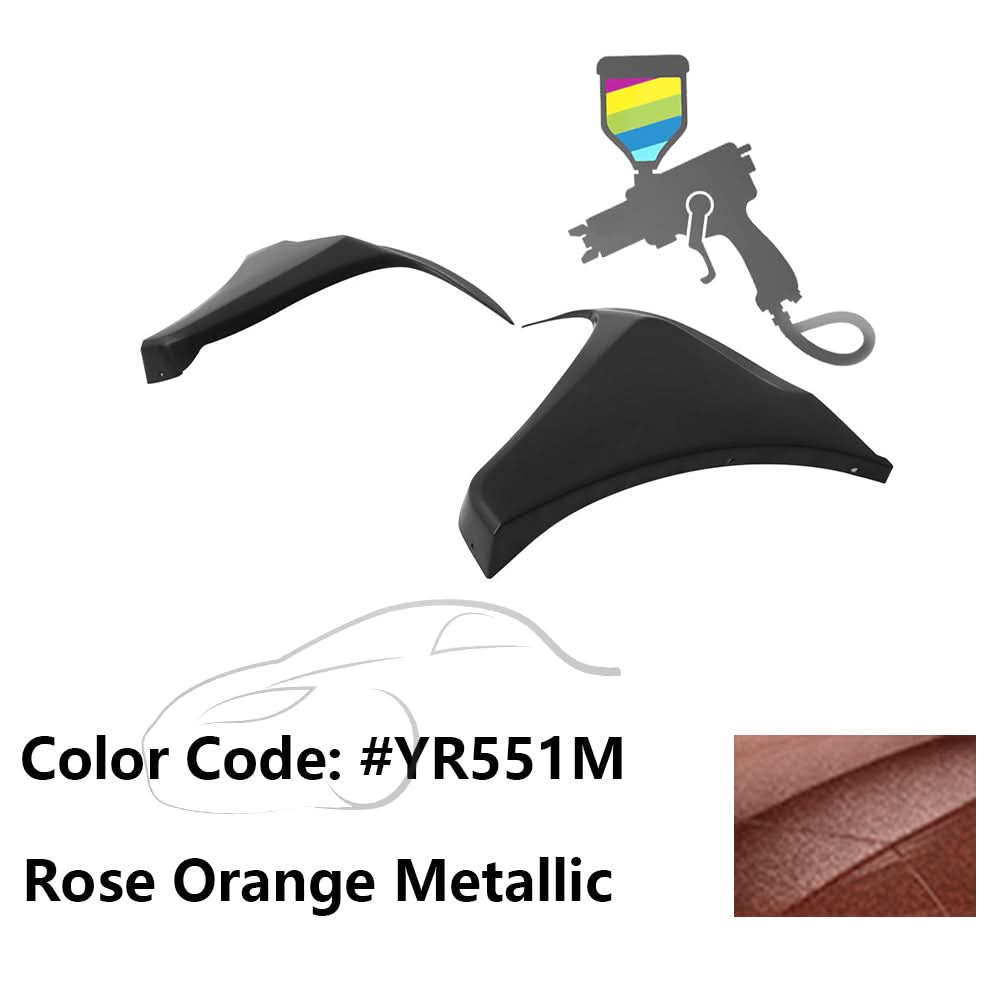 2016-2018 Honda Civic HF-P Style Painted Front Bumper Lip Splitters