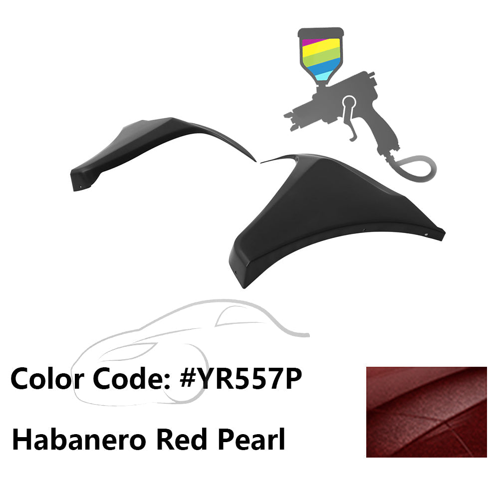 2016-2018 Honda Civic HF-P Style Painted Front Bumper Lip Splitters