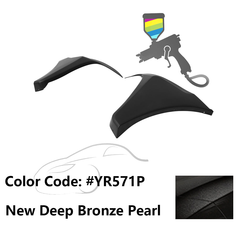 2016-2018 Honda Civic HF-P Style Painted Front Bumper Lip Splitters